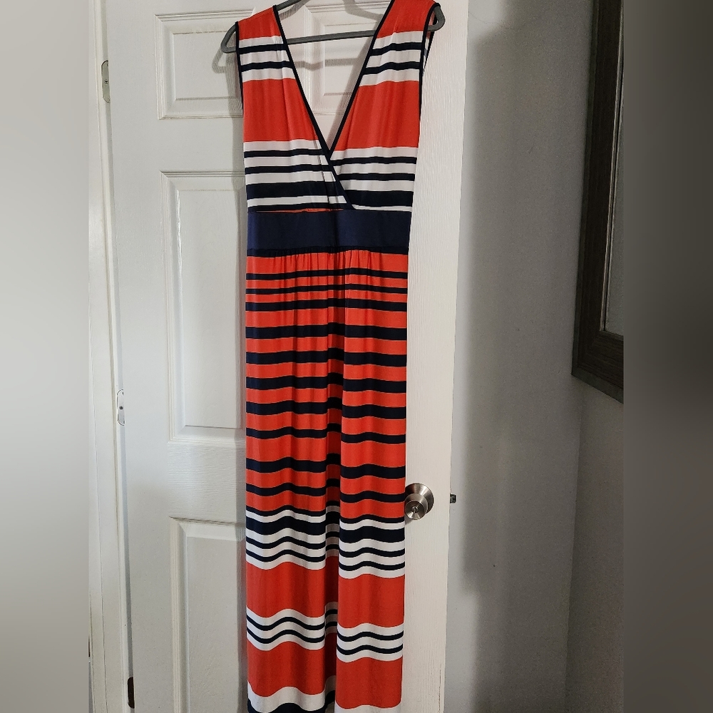 Striped maxi dress
